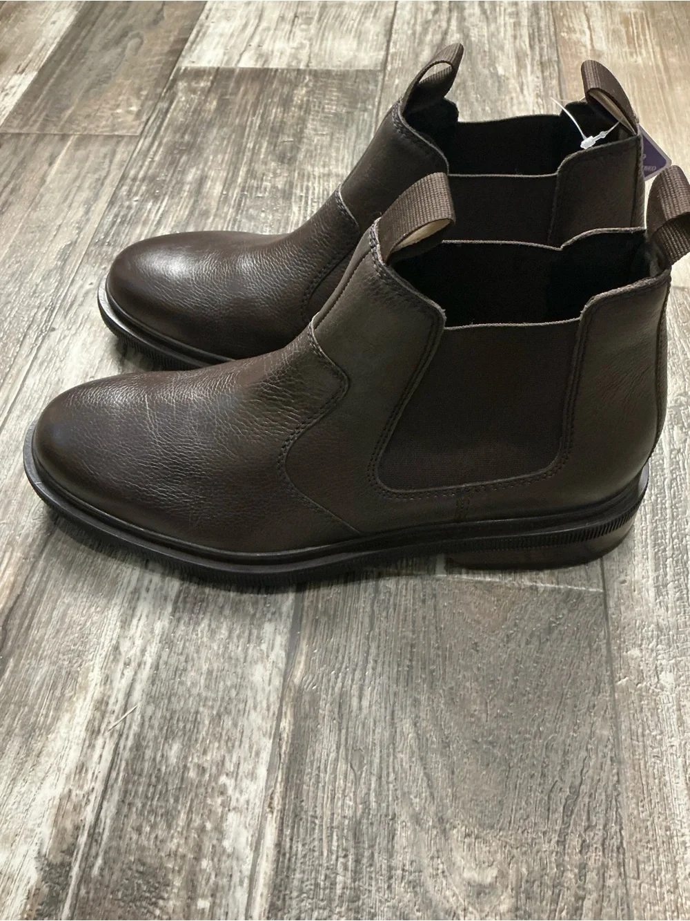 Clarks Men's Dark Brown Leather Chukka Chelsea Boots